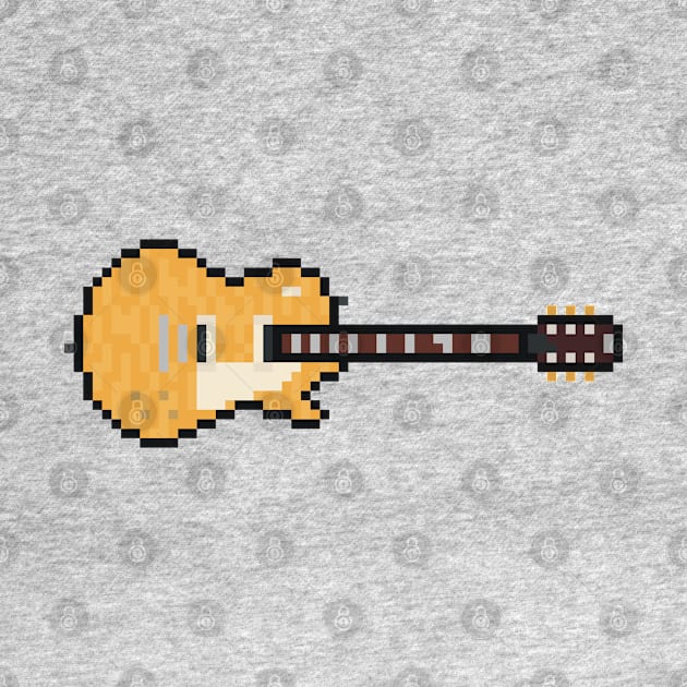 Pixel Golden 1959 Le Spaul Guitar by gkillerb